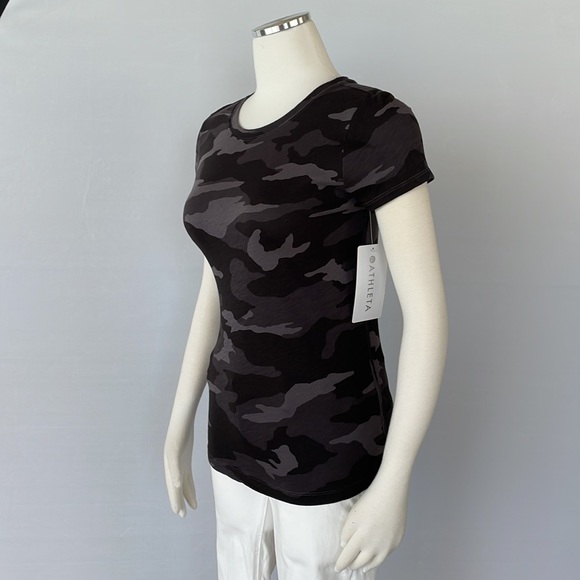 NWT Athleta Organic Cotton Camo T Black Size X Small - Picture 4 of 11